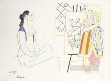 Pablo Picasso Painting - El artista y su modelo L artista et son modele II 1958 cubista Pablo Picasso